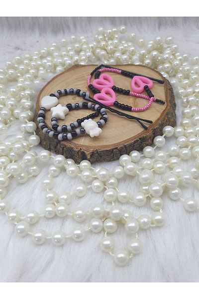 HAPPY HANDMADE 2 Pcs 25-30cm Hair Beads-Hair Earrings-Hair Accessory