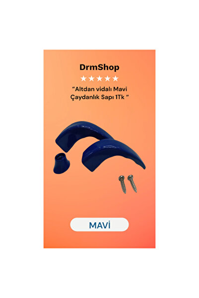 shopdrm Renkli Klasik Çaydanlık Kulp Seti ( Alttan Vidalı )
