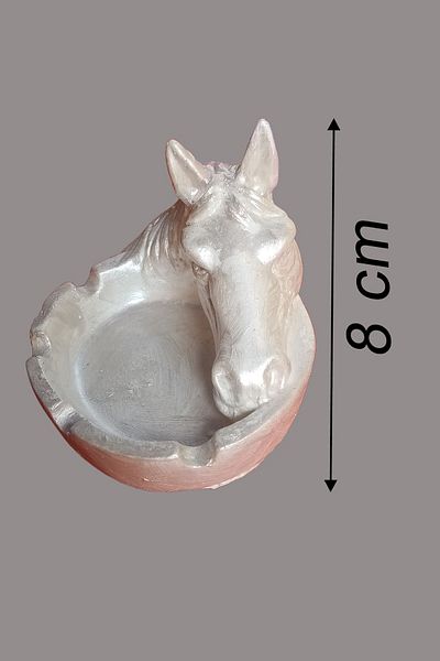 Uğur Böceği Ticaret Decorative Ashtray Object - Horse Head Design
