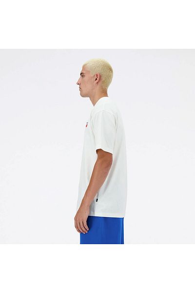 New Balance Men's White T-Shirt Mnt3434