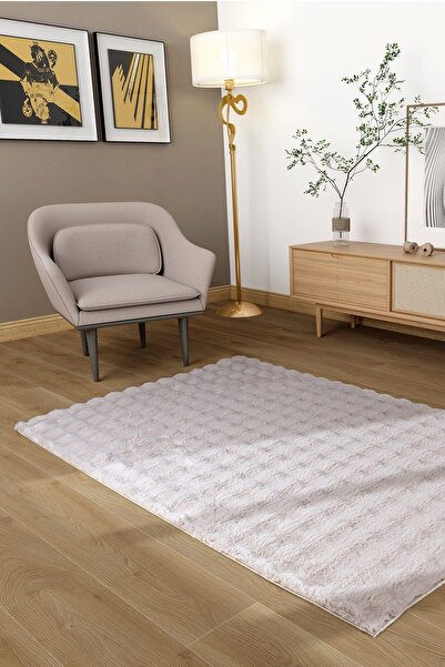 Turkrugs Sıcaklığın ve Rahatlığın Yumuşak dokusu Bubble Dayanaklı Yıkanabilir...