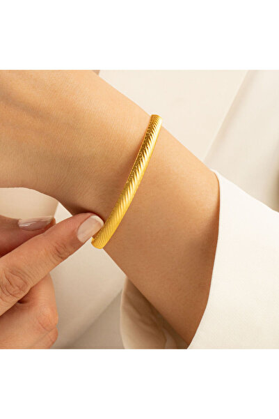 Sembol Gold Altın Hediyelik Bilezik Su Dalgası