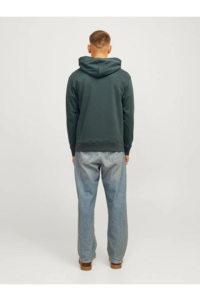 Jack & Jones Premium Черен суичър с качулка Forportland - Ln