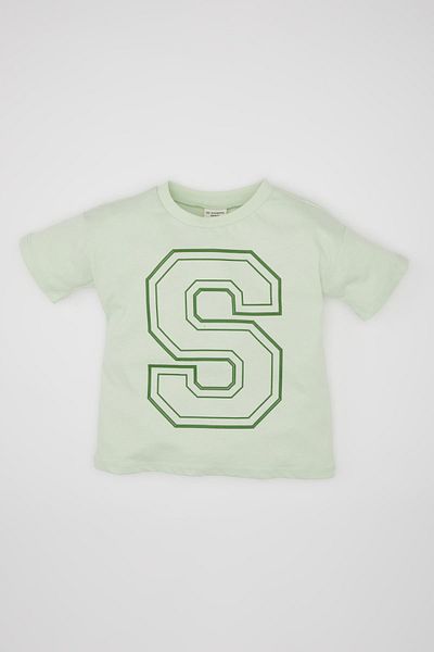 DeFacto Baby Boy Crew Neck Printed Short Sleeve T-Shirt C0978A524SM