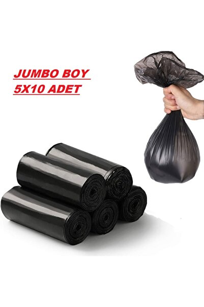 Jumbo Boy 80x110 Cm Si?yah 200 Gr 5 Rulo X 10 Adet