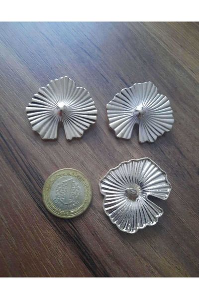 Beyna Special Design Gold Plated Metal Button 4 cm 1 Pack 3 Pieces