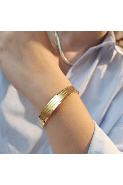 Sembol Gold 14 Ayar Altın Hediyelik Bilezik Hasır Tasarım