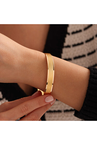 Sembol Gold Altın Hediyelik Bilezik Hasır Tasarım