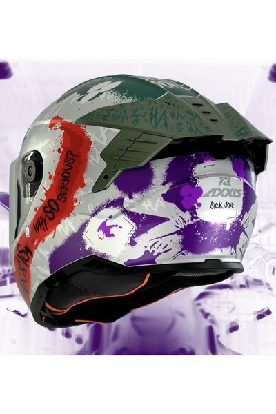 AXXIS Hawk Joke A2 Mat Motosiklet Kaskı