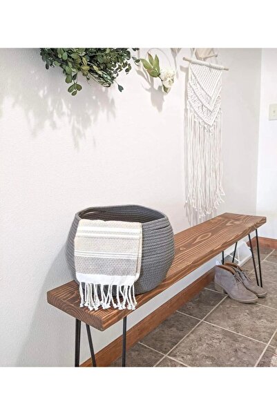 ModaCardin Jute Wicker Hand Woven Honey Cube Model Basket Organizer