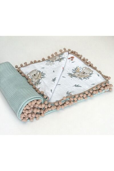 FG Store %100 Pamuk Çok Amaçlı ÇİFT KATLI Müslin Battaniye (80x100)
