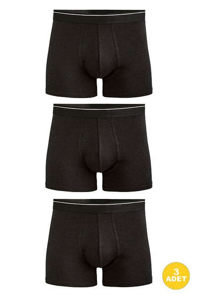 CENNETOĞLU Ανδρικά Lycra Cotton Boxers 3 Pack με Ειδική Υγιεινή Συσκευασία
