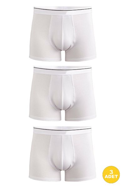 CENNETOĞLU Ανδρικά Lycra Cotton Boxers 3 Pack με Ειδική Υγιεινή Συσκευασία