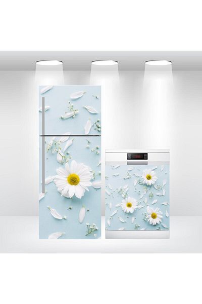 Bigaimaj Foil Daisy - Autocolant adeziv pentru frigider și mașină de spălat vase