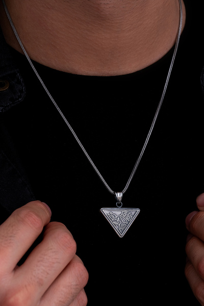 vogutima jewelery&silver by timuçin mavili Gümüş Kolye - Gümüş Cevşen Muska E...