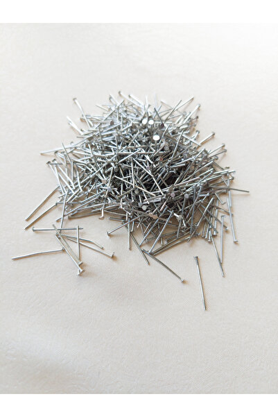 Bonanka 2 cm - 20 Gram Gümüş Renk Düz Başlı Pirinç Takı Çivisi
