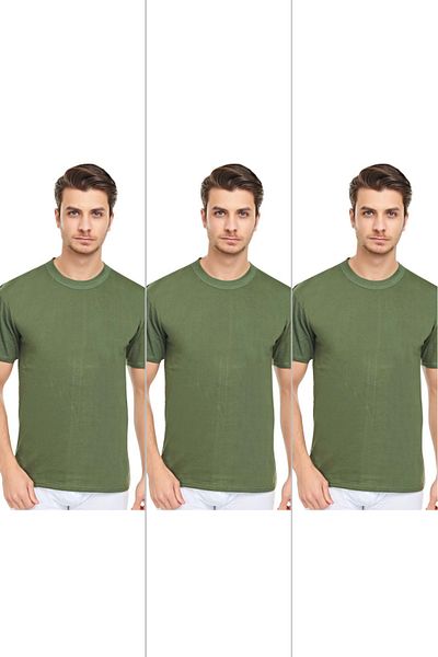 CENNETOĞLU Men's Slim Fit Crew Neck Undershirt 3 Pack