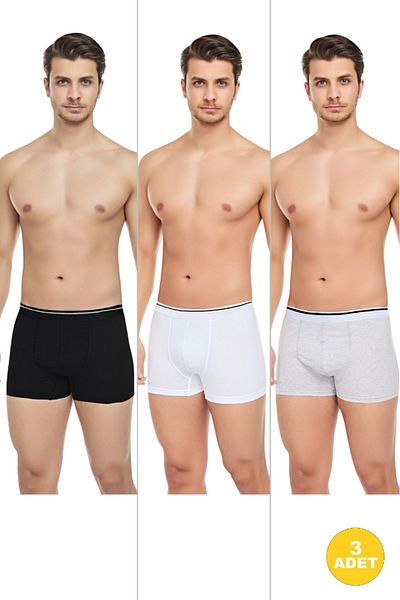 CENKO Men's 3-Piece Lycra Slim Fit Economical Boxers in Thin Fabric Special Package