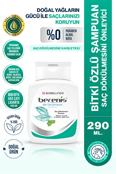 BioBellinda Berenis Boyalı Saçlar Için Bitki Özlü Şampuan 290 ml