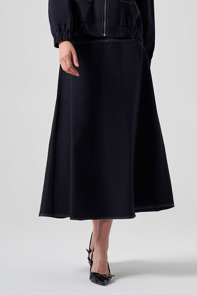 Nuss Φούστα Navy Blue A-Line - Μοντέλο 8027