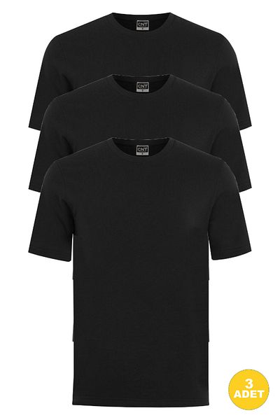 CNT Men's Crew Neck Half Sleeve Undershirt 3 Pack