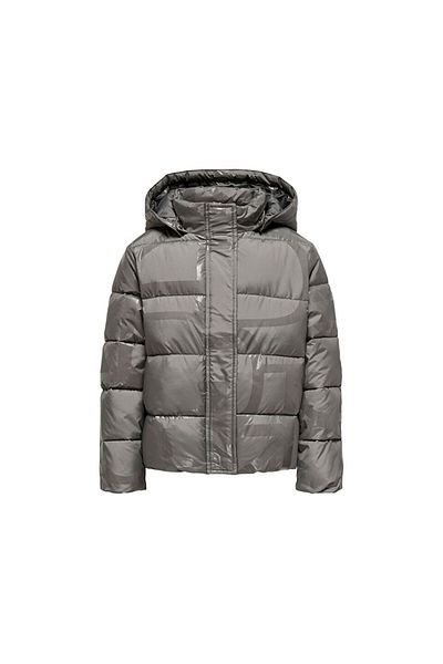 ONLY Kogmercedes Life Aop Kids Puffer - Casual Gray Coat 15327417 -December-Sky