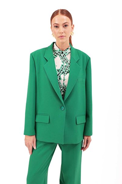 Aker Klasik Kesim Düğmeli Ceket