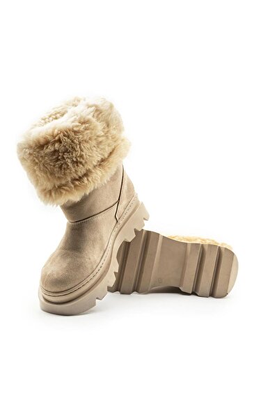 Parparastil Παπούτσια για ενήλικες για κορίτσια με αδιάβροχα κορδόνια με φερμουάρ και χειμερινή γούνινη εσωτερική επένδυση