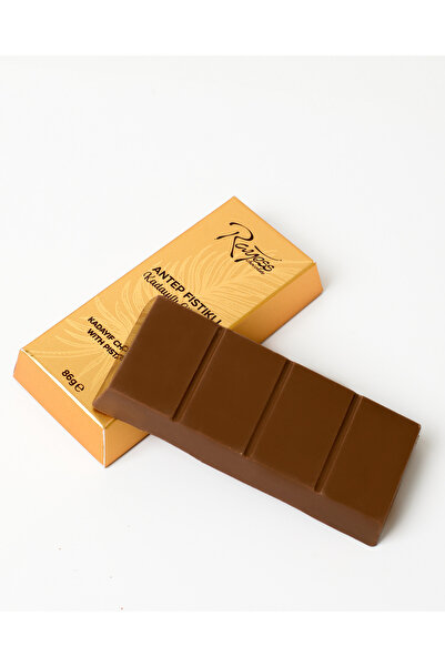 Rayess Çikolata Sütlü Antep Fıstıklı Kadayıflı Külçe Dubai Çikolatası 86 gr 66'lı Paket