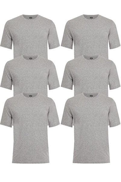CNT Men's Crew Neck Half Sleeve Undershirt 6 Pack