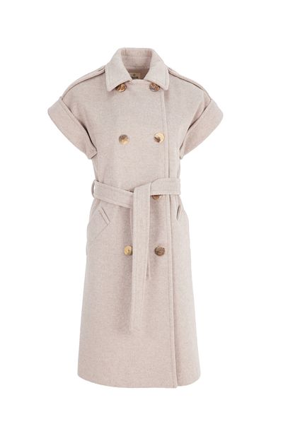 Aker Epaulet Detailed Waist Belted Vest