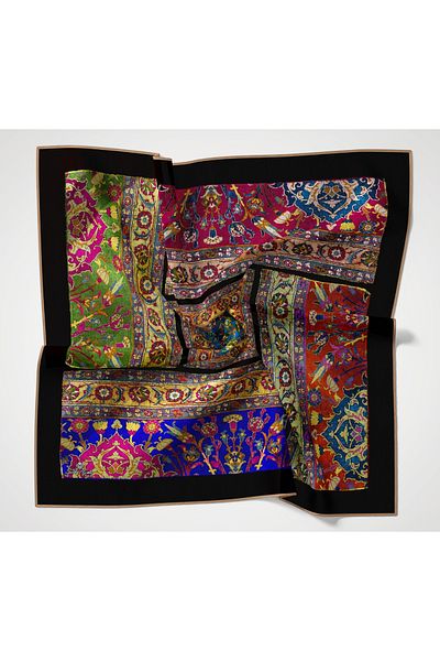 Silk Home Silk Home Twill Polyester Ethnic Pattern Scarf