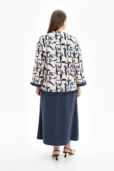 Aker Püskül Detaylı Desenli Tweenset