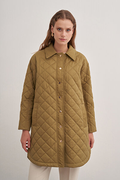 Aker 5854111 Çıt Çıt Detaylı Kapitone Mont