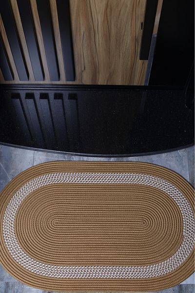 BDZ DERİ Door Front Mat Toilet Seat Front Countertop Front Jute Straw Mat