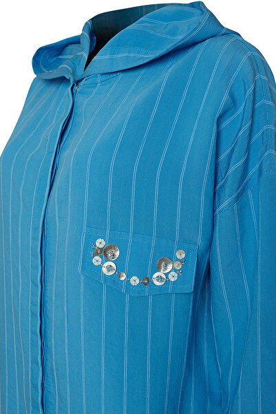 Aker Etek Ucu Bağcık Detaylı Tunik