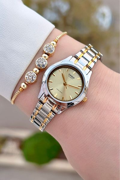 Casio Gold Metallic Color Women's Wrist Watch