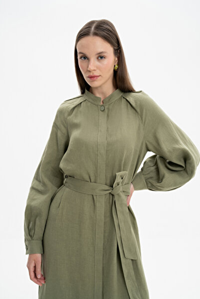 Aker Linen Judge Collar Dress