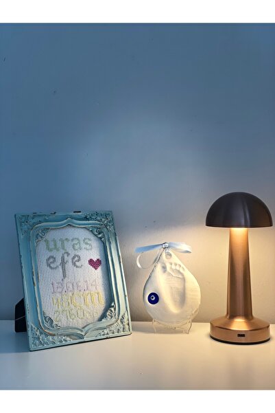 huzurlu grup Lotus Şarjlı Dekoratif Dokunmatik Masa Lambası 3 Renk Modlu