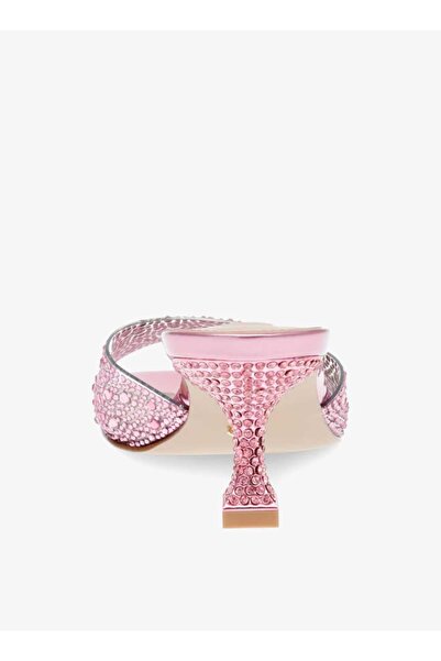 Steve Madden Women's Embellished Slip-On Sandals with Kitten Heels