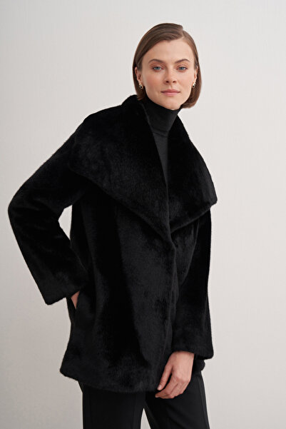 Aker 7016111 Hakim Yaka Kısa Kürk Mont