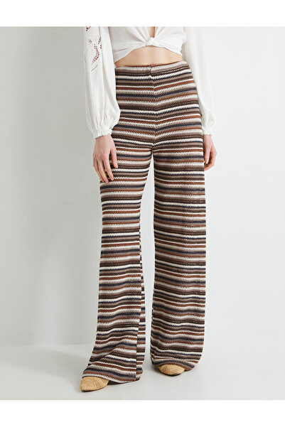 Koton Bol Paça Kroşe Pantolon Normal Bel