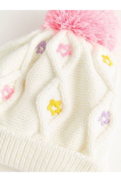 LC Waikiki LW – Baby-Mädchen-Baskenmütze mit Pompom-Detail