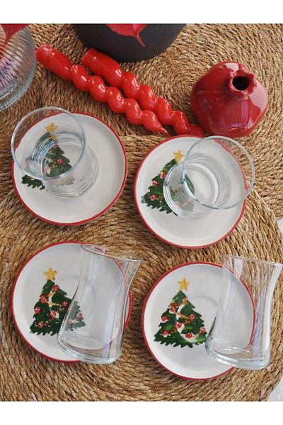 M'art Home New Year 2025 New Year's Tea Set for 4 People