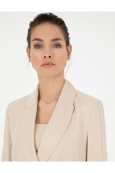 Pierre Cardin Sand Linen Blend Regular Fit Jacket 50282080-Vr085