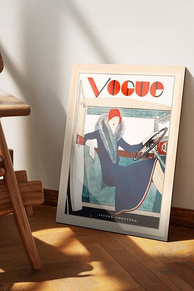 Cadran Ιστορικές εκδόσεις του περιοδικού Vogue Πίνακας Mdf με πλαίσιο