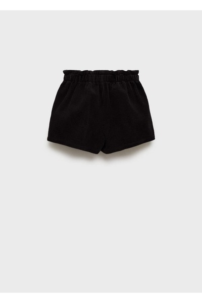 MANGO Kids Fitilli Kadife Paperbag Şort