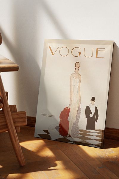 Cadran Ιστορικές εκδόσεις του περιοδικού Vogue Πίνακας Mdf με πλαίσιο