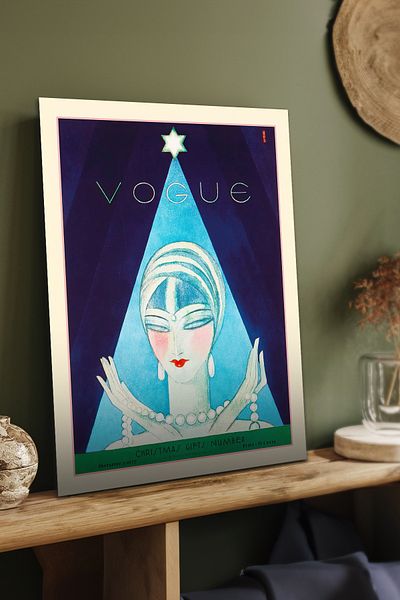 Cadran Ιστορικές εκδόσεις του περιοδικού Vogue Πίνακας Mdf με πλαίσιο