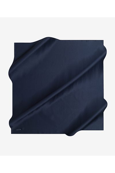Aker Eșarfă din satin creponat de mătase, culoare uni, 90x90